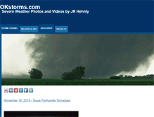 Tablet Screenshot of okstorms.com